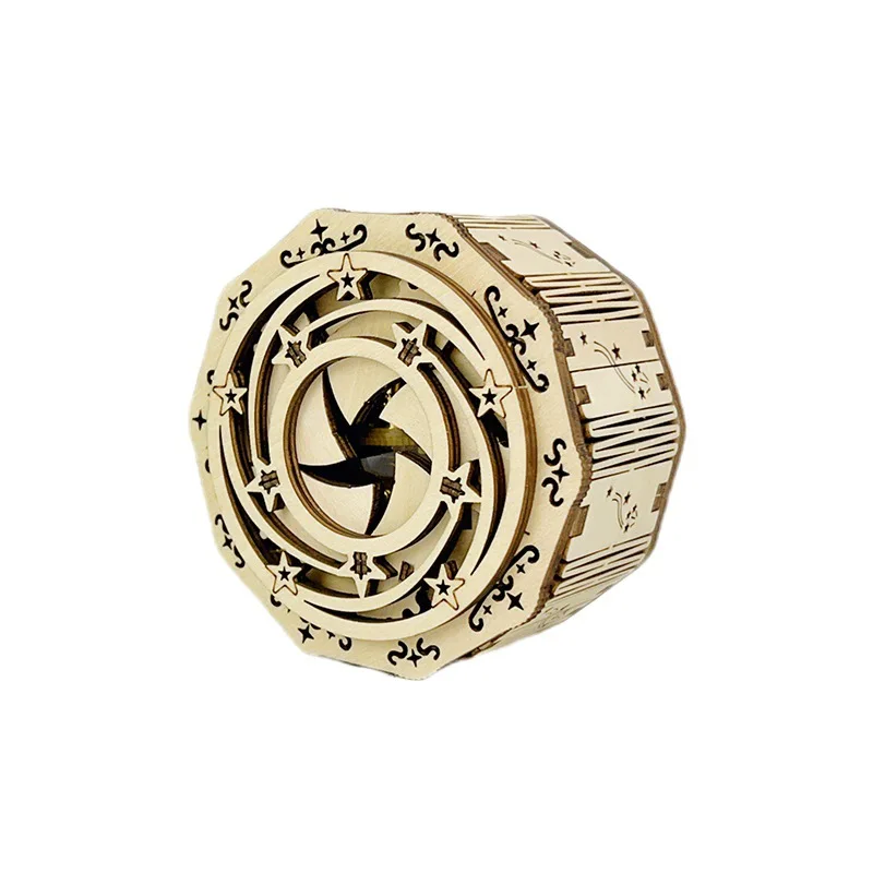 

Новый трехмерный 3D-пазл с пересечением границ, деревянная музыкальная шкатулка «сделай сам», головоломка в сборе