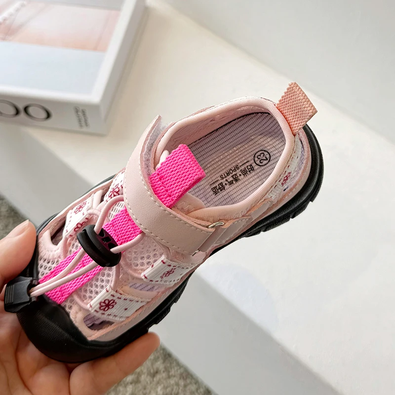 Children Sport Sandals Baby Soft Breathable Beach Sandals Summer Boys Girls Hollow Cool Running Shoes Kids Buckle