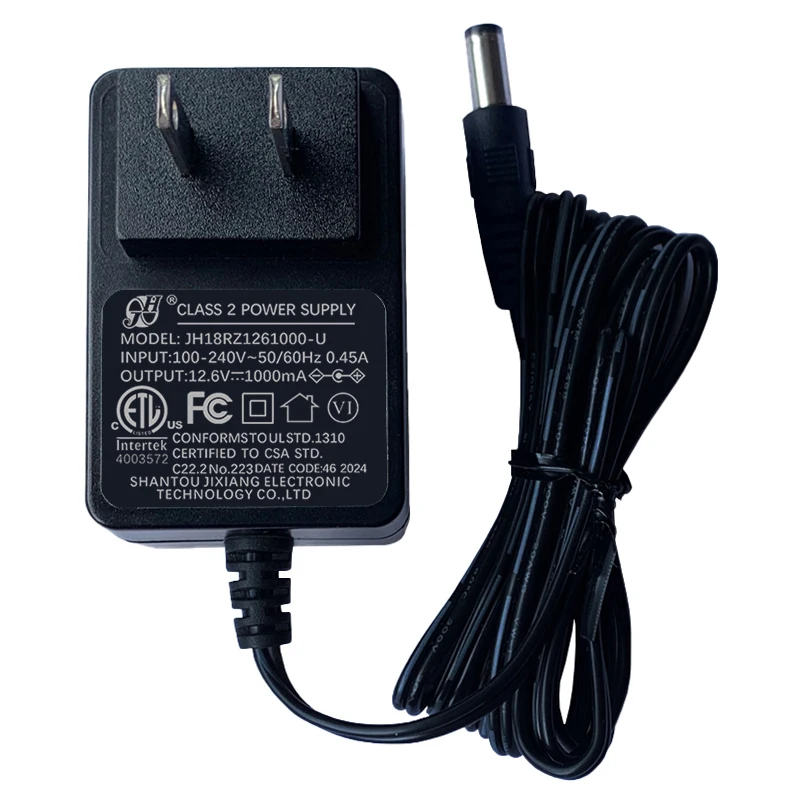 Caricabatteria al litio per utensili elettrici 12,6 V 16,8 V 500 mA 850 mA 900 mA 1 A 1,2 A 2 A 3 A standard USA, UE, Regno Unito - immagine 2