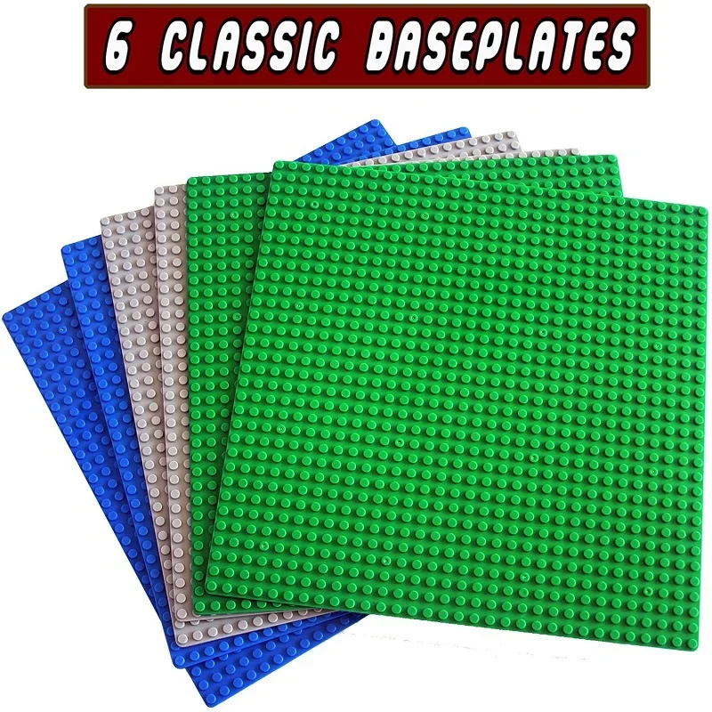 32x32 32x16 16X16 Punkte Klassische Grundplatten MOC DIY Kunststoff Ziegel Grundplatten Stadt Bausteine figuren Bau Spielzeug – Detail 2