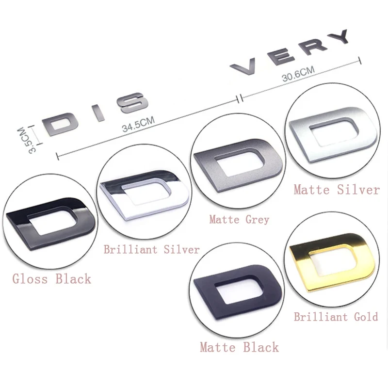 Per Discovery Logo Sticker Car Letters Cofano Anteriore Cofano Per Land Rover Discovery Sports Emblem Discovery 4 3 52 Td5 Accessori