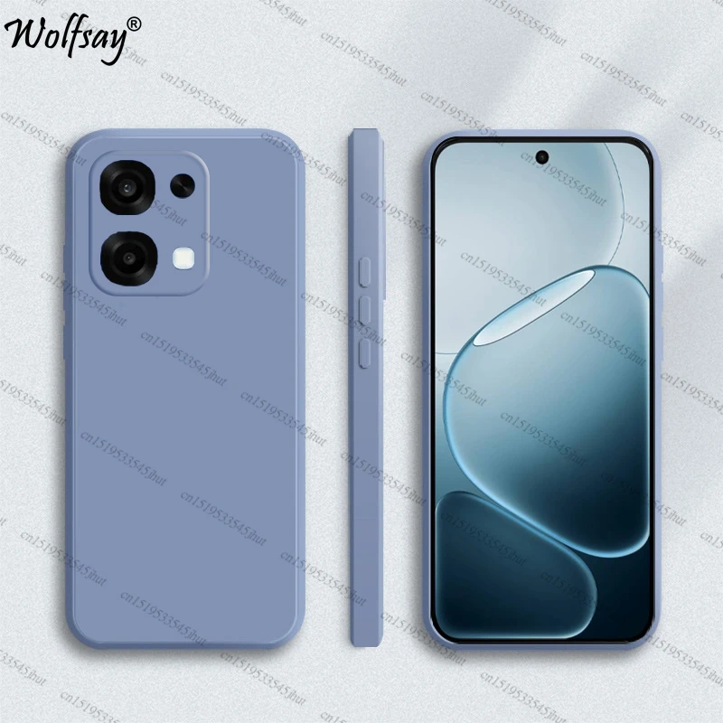 Shockproof Soft Liquid Silicone Back Case - Original Design, Premium Protection Cover in 6.57 Inch Size