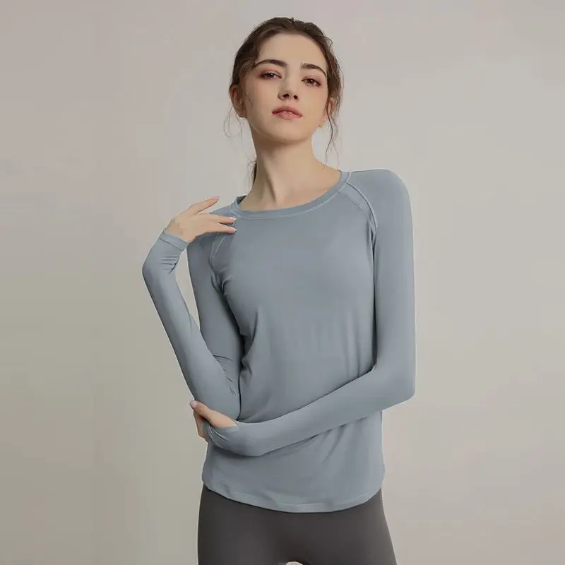Quick-drying Sports Tops Women Long Sleeve T-Shirt Fitness Yoga Clothing Running Breathable Professional Fitness Clothes Gym