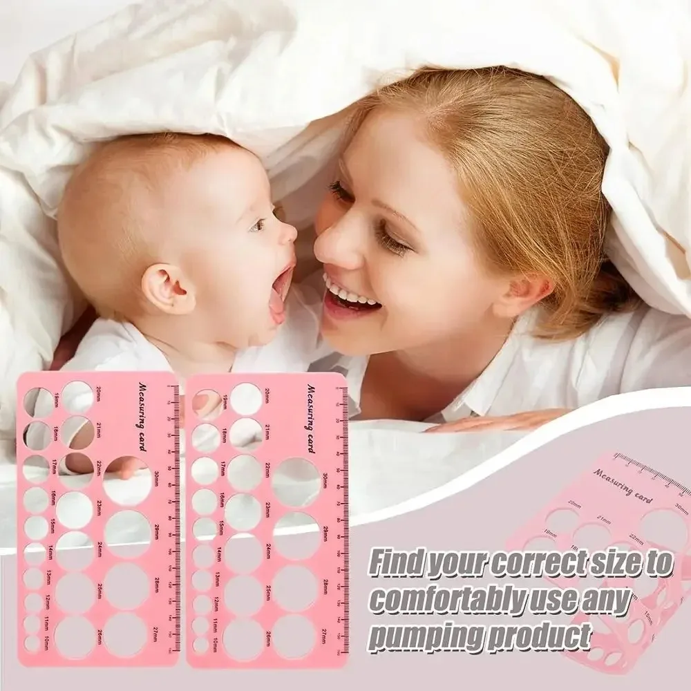 Nipple Ruler for Flange Sizing, Soft Flexible Silicone Measurement Tool for Breast Pump Sizing,Easy to Use for Pumping