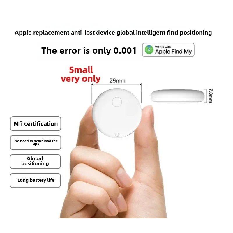 Airtag Bluetooth Locator Tag for Apple FindMy, Anti-Lost Device for Elderly Kids, Portable Global Positioning Anti-Loss Tracker
