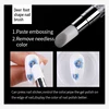 Dual-ended Nail Art Silicone Brush Sculpture Pen 3D Carving DIY Glitter Powder Press Foil Application Brush Manicure Tools 2