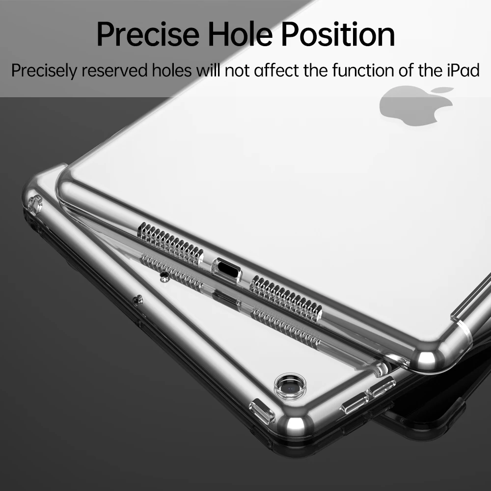 Capa Traseira de Silicone Tpu para Ipad Estojo Compatível com Teclado Inteligente 7ª 8ª 9ª Geração 10.2 2023 20232023 - Imagem 5