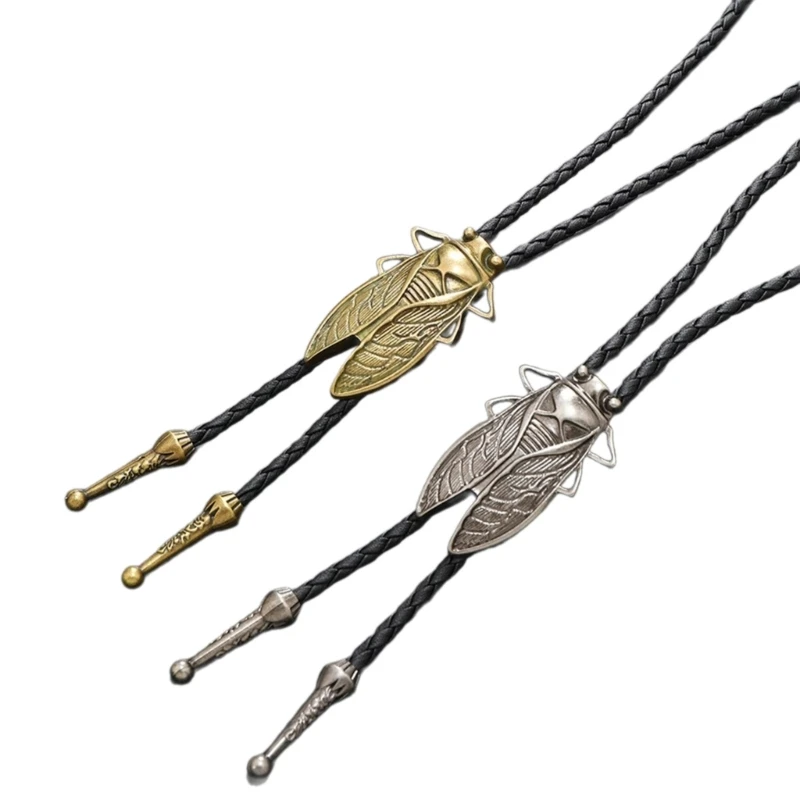 

Elegant Bolo Tie Women Man Unisex Subcultures Bolo Ties PU Necktie Jewelry 2PCS
