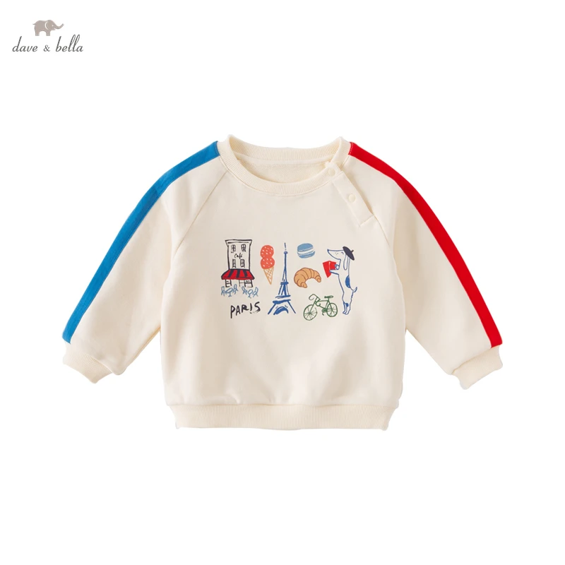 Dave Bella Children's Sewatshirts For Baby Girl Boys Pullover Sewatshirts Cartoon Children's Clothings From 2-7 Years DB3223095