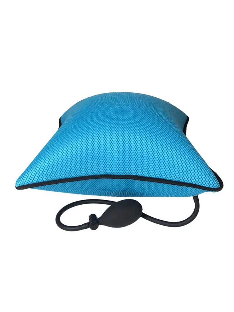 Lumbar Support Inflatable Cushion Backrest Portable Pillow with Pump for Car, Office Chair, Home, Travel, Camping