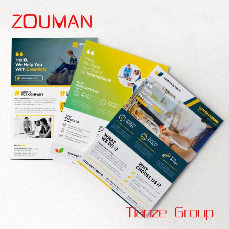 Custom , Custom Color Offset Printing Service A2 A3 A4 A5 A6 Card Brochure Folder Logo Manual Magazine Catalogue Flyer Leaflet P custom promotion cheap price color business and greeting card printing flyers folded leaflet brochure jewelry