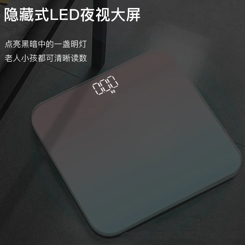 Dropship 1pc Transparent Bathroom Scales LCD Electronic Bascula Pesa Digital  Smart Scale Bear 180 KG Body Weight Balance Scales Floor Scales to Sell  Online at a Lower Price