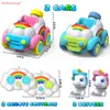 2.4G RC Unicorn Car Light Music Toy Cartoon Unicorn Christmas Gifts Remote Control Rainbow Vehicle Children Present AC231 4
