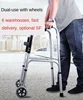 MultiFunction Walker for Elderly  DualUse Rehabilitation Travel Walking Stick with Seat and Durable Trolley Mobility Aid Chair 2