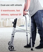 MultiFunction Walker for Elderly  DualUse Rehabilitation Travel Walking Stick with Seat and Durable Trolley Mobility Aid Chair 2