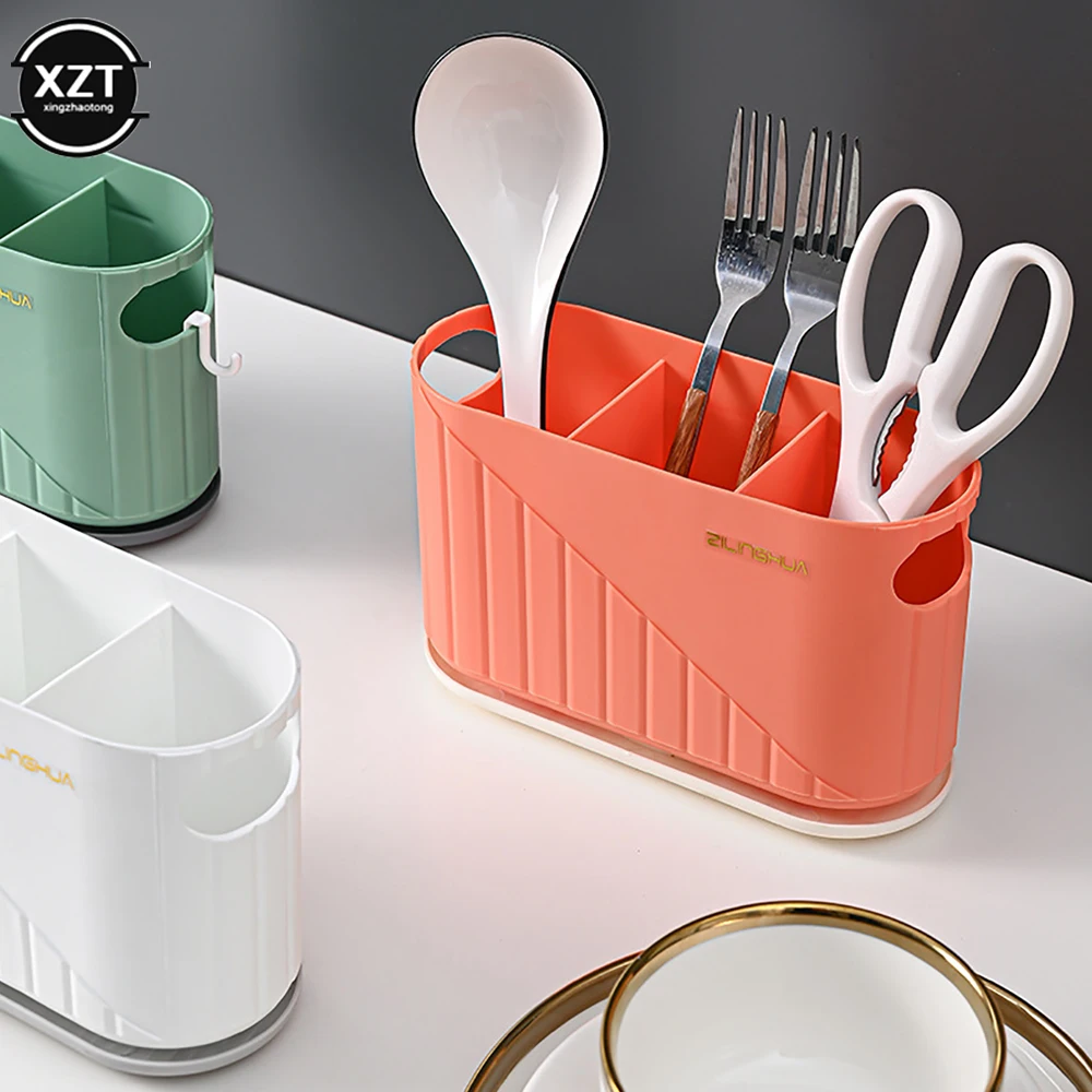 1PCS Simple Fashion Kitchen Storage Rack Fork Chopsticks Spoon Organizer Bracket Multifunction Kitchen Cutlery Drainer Holder 5