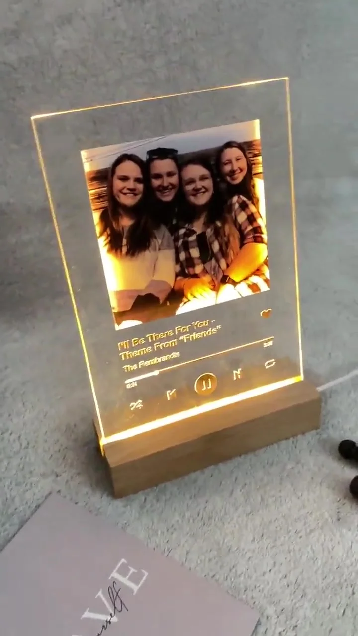 Wanapix | Placca 3D Luminosa Personalizzata | Cavetto USB Incluso | Luce LED Multicolore | Regalo Originale per Fidanzati | San Valentino | Cuore | 100% Personalizzato