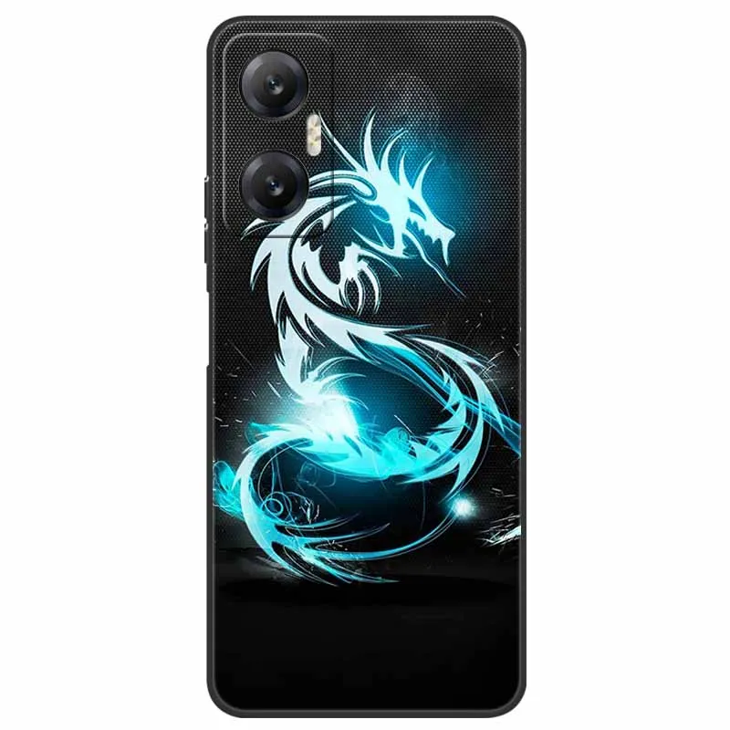 Shockproof TPU Bumper Silicone Phone Cover with Wolf and Lions Design