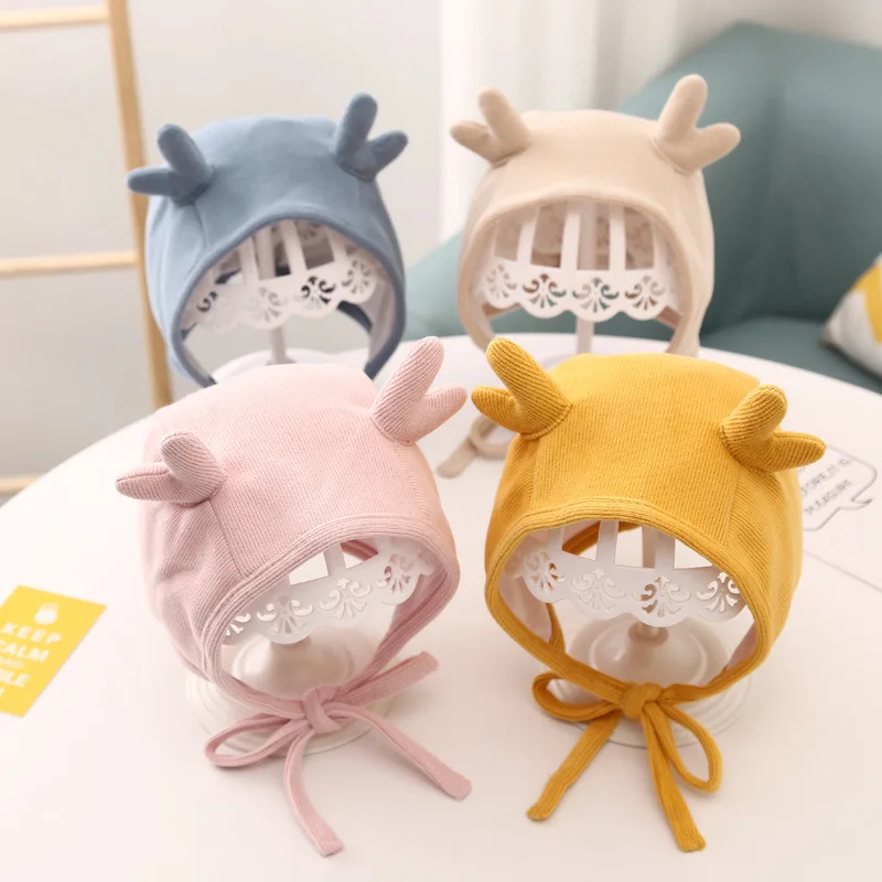 Autumn and Winter Baby Hat Infant Ear Protection Cap Boy Girl Cute Super Cute Deer Ears Cap Children Warmer Wrap Head Hat