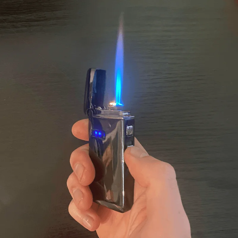 Dual Arc Edition Lighters Electric Arc Igniter Gift Electric USB Dual Light Ignite Arc Integrated Lighters Strong Fire Windproof