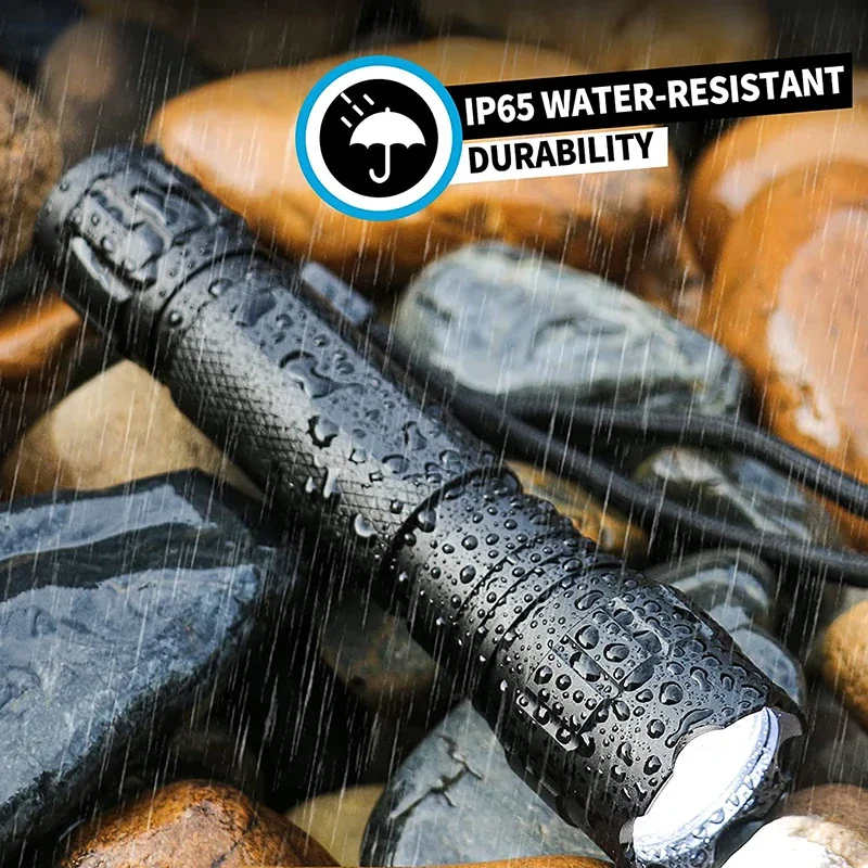 Tactical LED Flashlight with 18650 Battery for Hunting