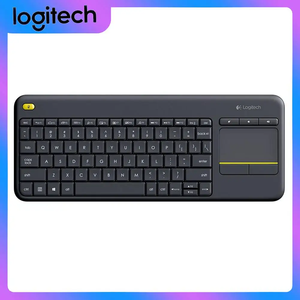 Logitech K400 Plus Wireless Touch Keyboard With Touchpad For Pc Laptop Android Smart Tv Htpc Household 84key Gaming Keyboard - Keyboards