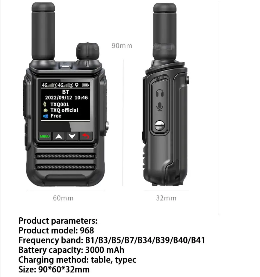 Рисунок 5 - 968 global-ptt walkie talkie IP67