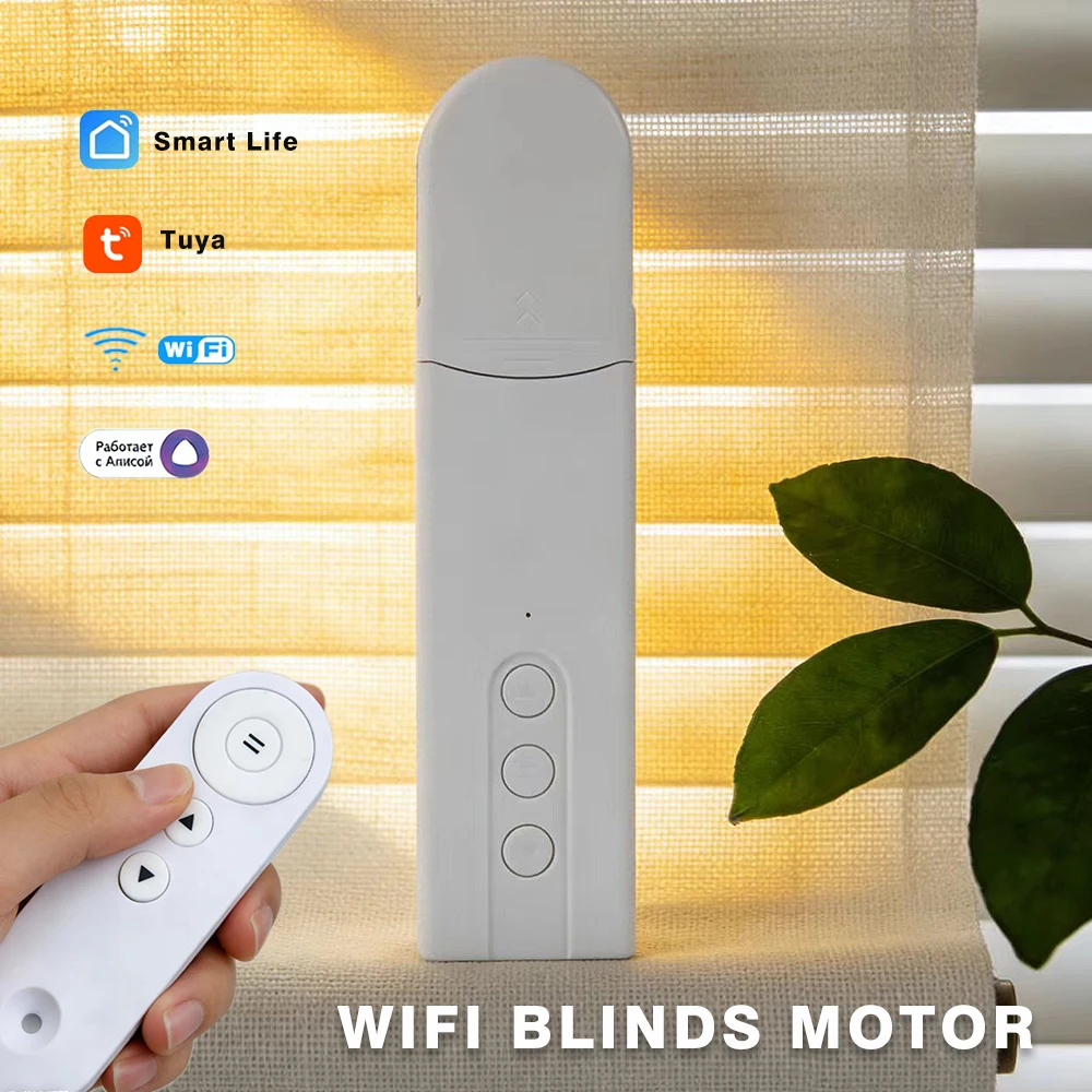 TUYA Zigbee 스마트 롤러 쉐이드 드라이버 WIFI 전동 블라인드 모터 배터리로 작동 Alexa Google Home Yandex Alice Voice와 연동
