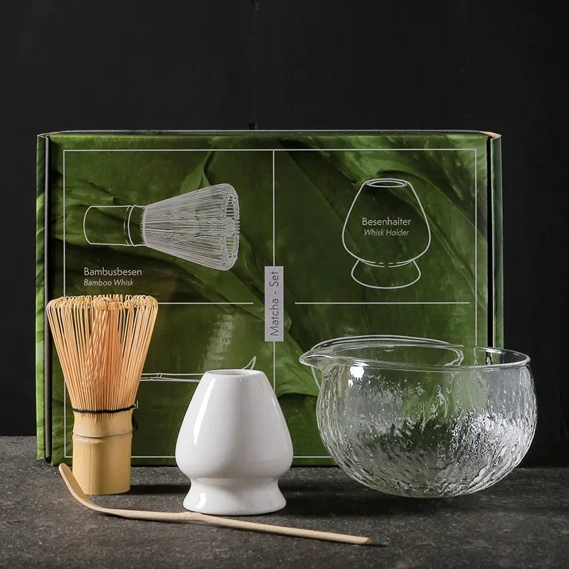 4PCS/7PCS Japanese Matcha Set Handmade Home Easy Clean Glass Bowl ...