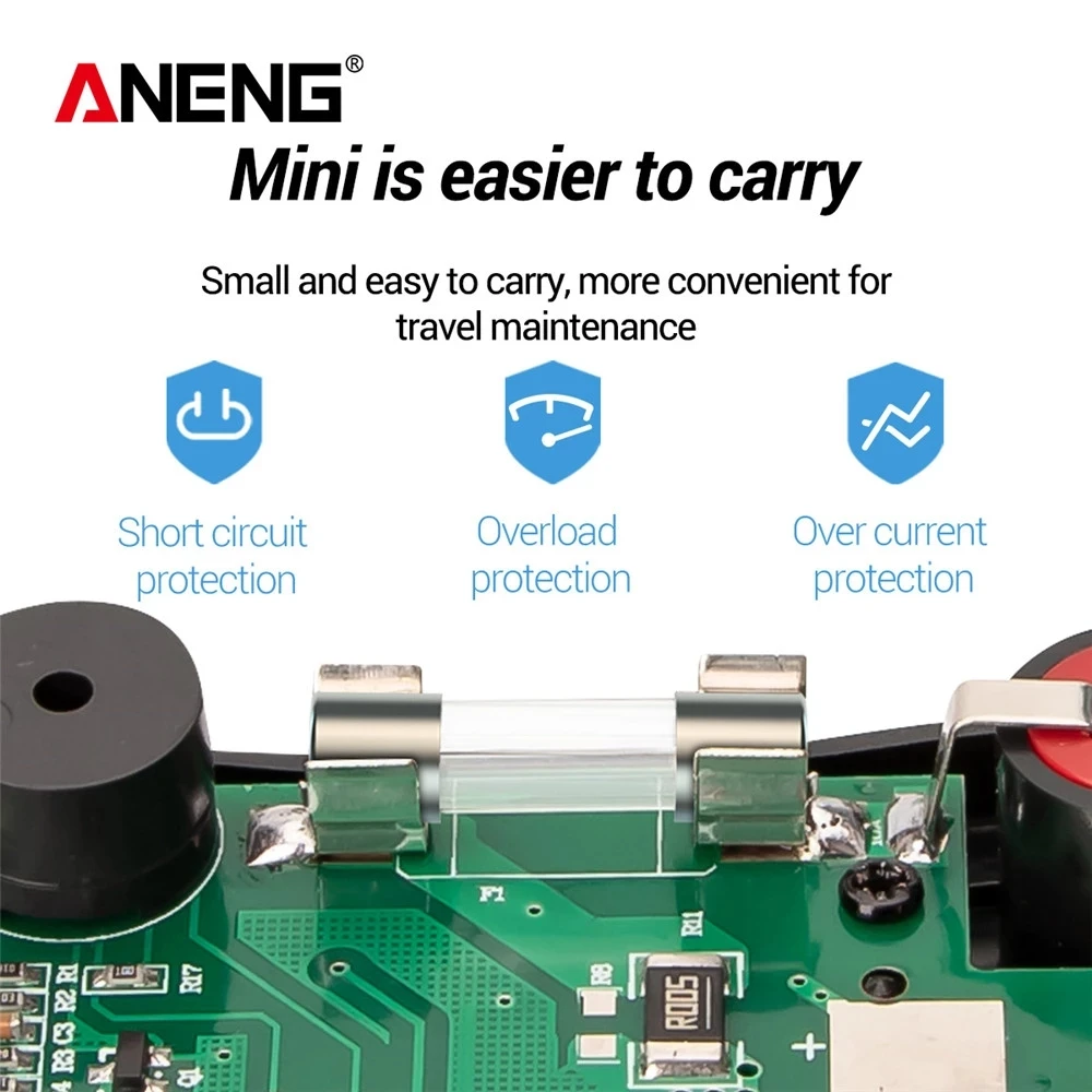 Digital multimeter multimeter tester ANENG M118A Digital Mini Multimeter Tester Auto Mmultimetro True Rms Tranistor Meter With NCV Data Hold 6000counts Flashlight