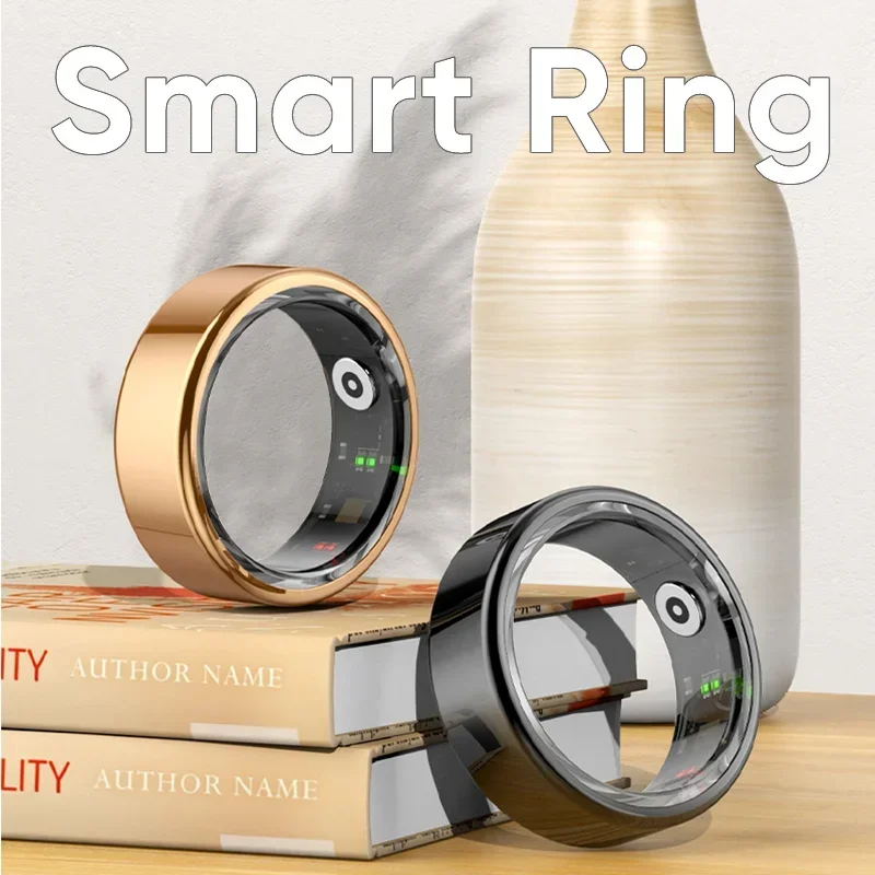 

2024 Smart Ring Military Grade Titanium Steel Shell Health Heart Rate Monitor IP68 3ATM Waterproof Multi-sport Modes Ring Smart