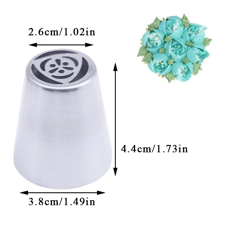 Floral Pastry Nozzles Set for Cake Decorating & Baking