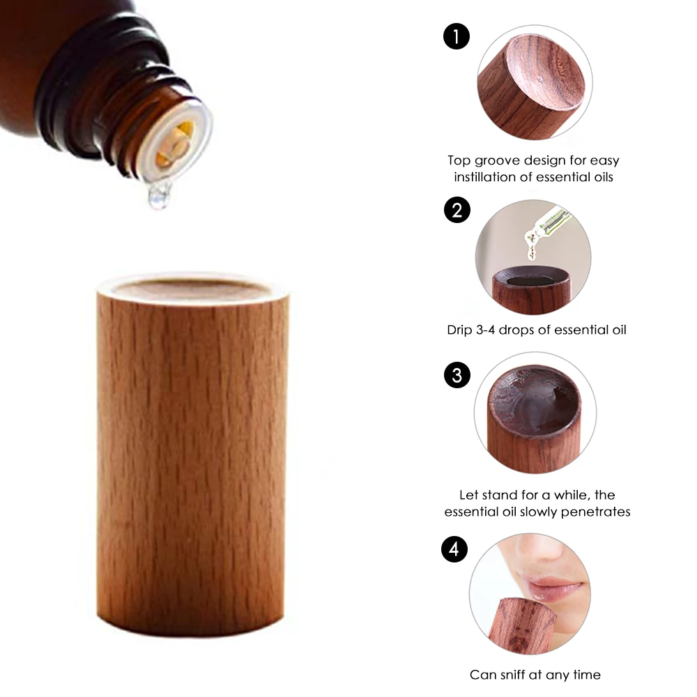 Essential Oil Diffuser Wood 1PC Wooden Essential Oil Diffuser Car Scent Sleep Aid Stress Relief Incense Incense home fragrance products aroma oil diffuser aroma essential oil