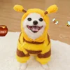 Puppy Pet Clothes Bee Style Plush Costume Cat Pet Clothes Autumn Winter Plush Warm Clothing Dog Clothes for Small Dogs