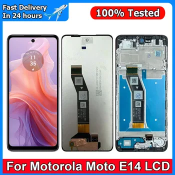 6.56 “pour Motorola Moto E14 LCD écran tactile capteur Digiziter assemblée remplacer pour Motorola Moto E14 avec cadre XT2421-14