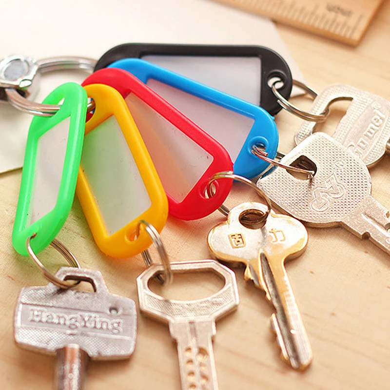 

20 шт., ярлыки для ключей с раздельным кольцом