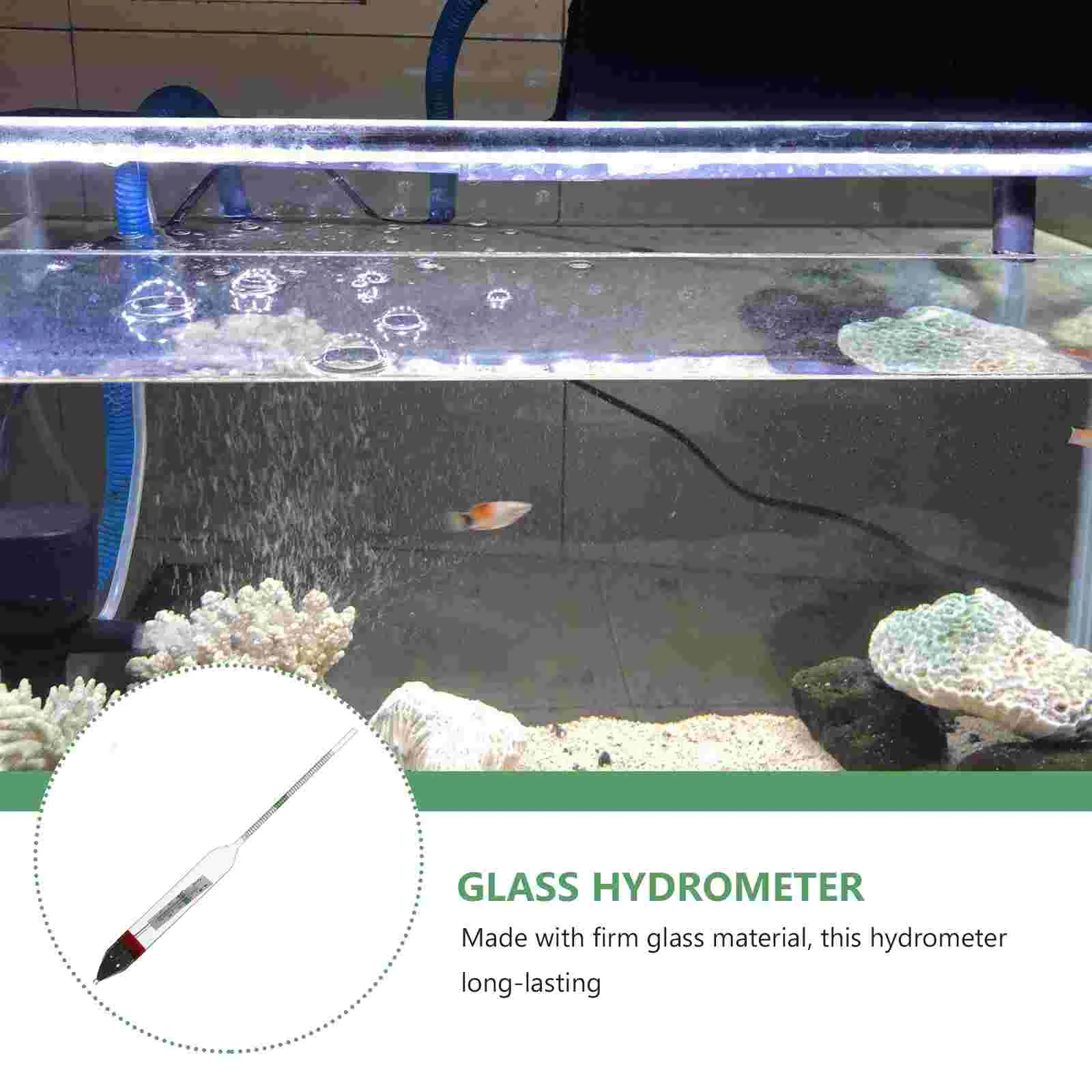 Professional Salinity Hydrometer Accurate Water Salimeter for Precise Aquarium Fish Tank Monitoring and Maintenance
