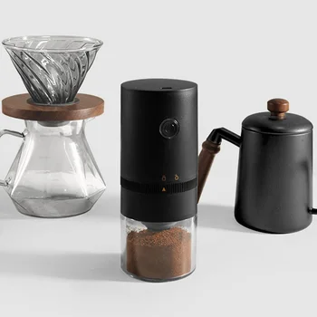 USB-Rechargeable Burr Coffee Grinder - Perfect Portability with Adjustable Settings & Easy Maintenance for Coffee Lovers 1