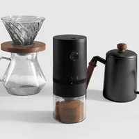 USB-Rechargeable Burr Coffee Grinder - Perfect Portability with Adjustable Settings & Easy Maintenance for Coffee Lovers 1