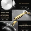 316 Stainless Steel Frying Pan Wok Non-stick Honeycomb Pot Home Steak skillet Gas Stove Induction Saucepan Kitchen Cookware 30cm 4