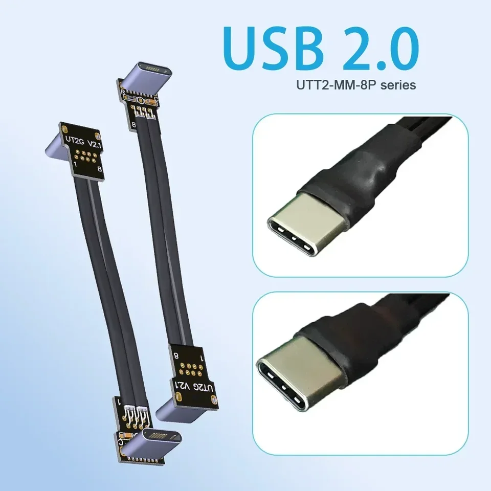 Câble De Données Plat Coudé USB 2.0 Mâle Vers USB Type-C Mâle FPC Pour FPV, Disque Et Téléphone | FR