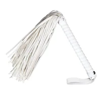 Leather Horse Whips 23.5 Inches Leather Crop Whip Horse Riding Crop Whip Soft Horse Black White Red Whip Equestrian Horse Whip 1