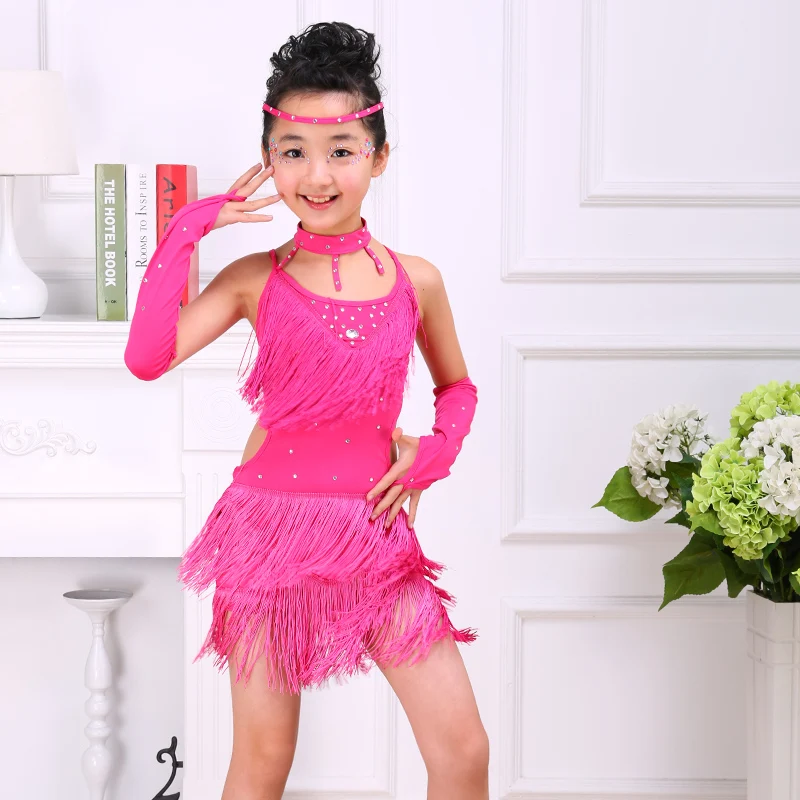 Dance Dress Boys Latin dance costumes children's dance costumes boys and girls tassel training ballet performance costumes, dance dress,dance skirt,dance shirts,dance pants,dance bodysuit