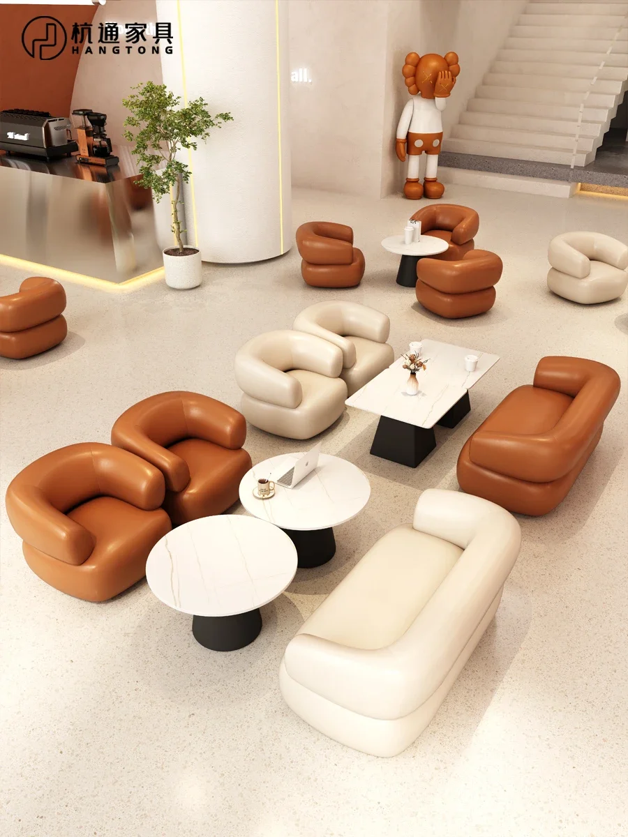 

Dessert Shop Chair Beauty Sofa Leisure Negotiation Table and Chair Combination