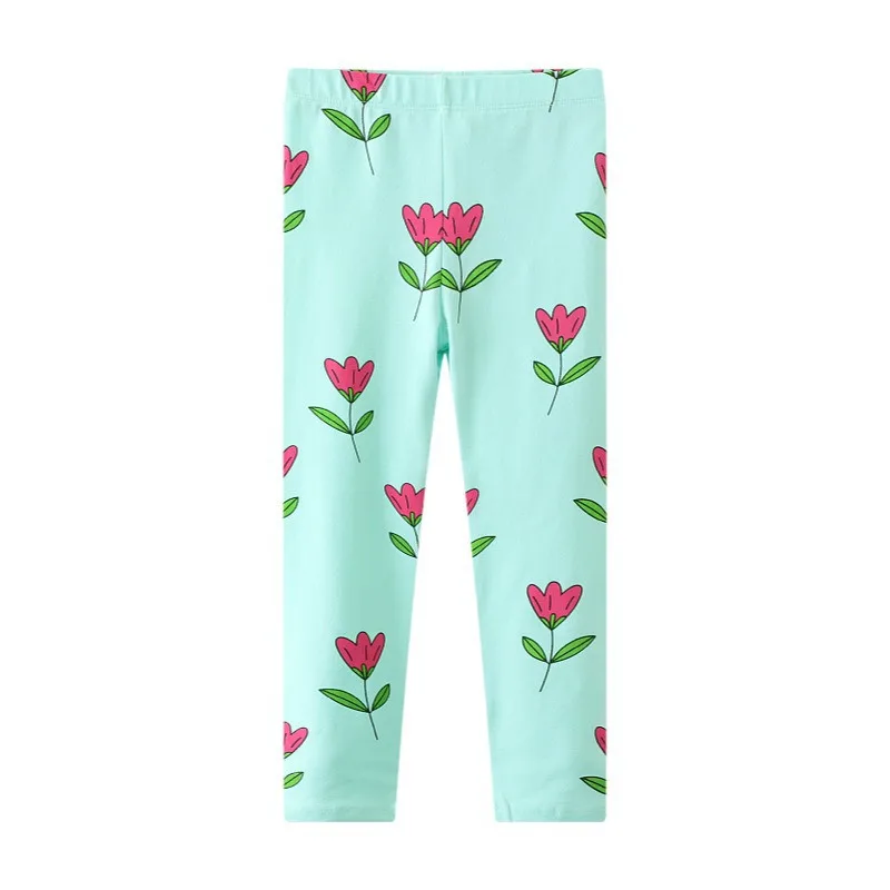 Jumping Meters Girls Pencil Pants Fashion Children's Leggings Floral