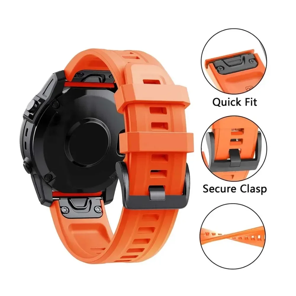 Premium QuickFit Silicone Watch Strap - Durable and Stylish Replacement Bracelet, Multiple Sizes Available