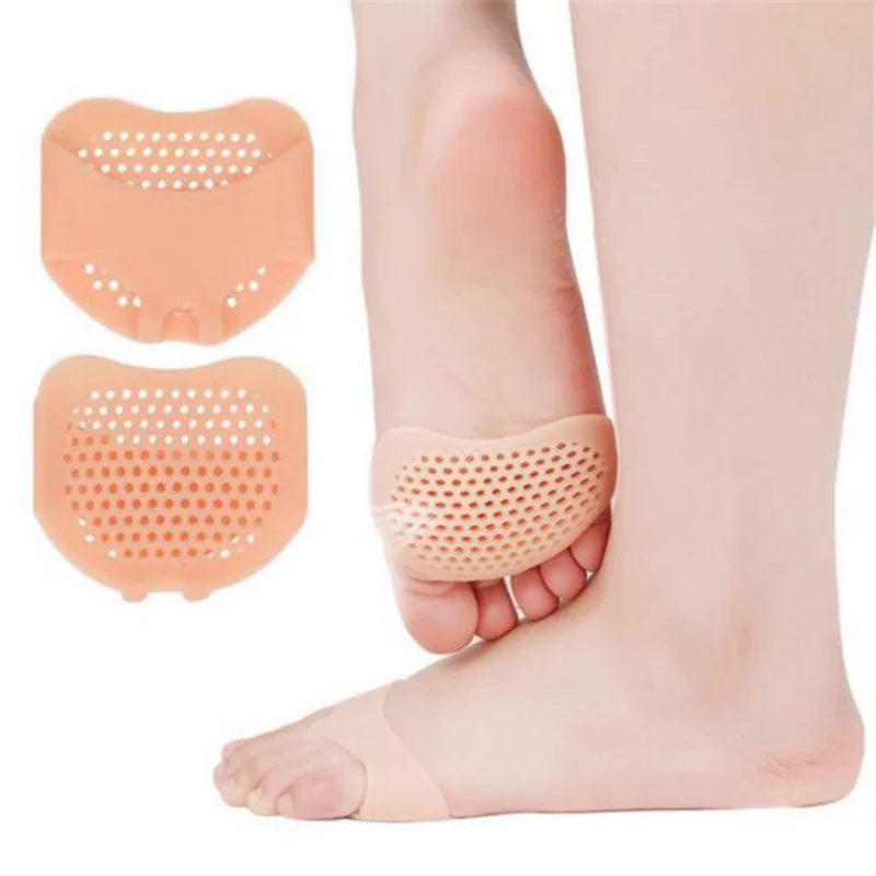 2PCS Silicone Gel Insoles Toe Separator Thumb Valgus Orthopaedic Foot Protector Bunion Adjuster Hallux Guard Feet Care Cushion 2