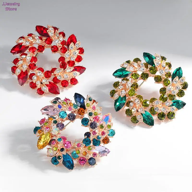 

Flower Crystal Brooch For Women Fashion Brooch Pin Bouquet Rhinestone Brooches And Pins Scarf Clip Jewelry