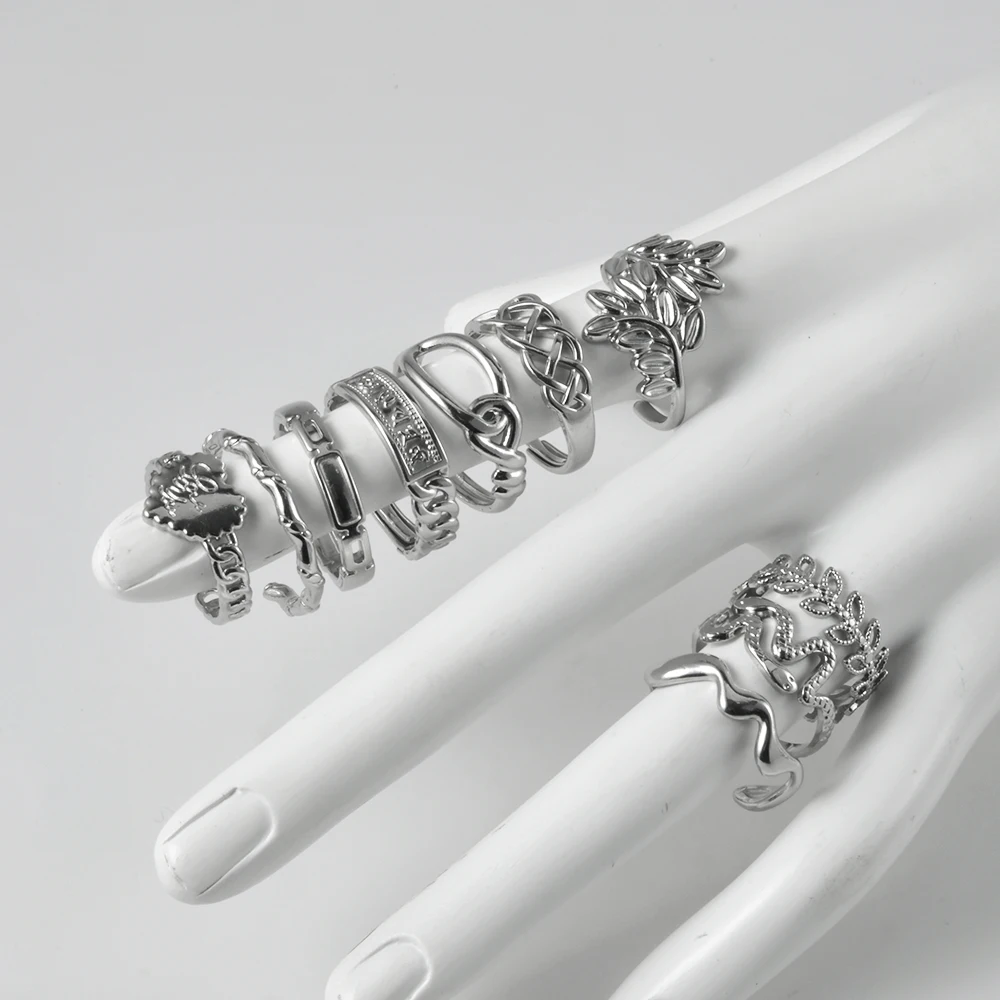Stainless Steel Thumb Rings Ladies Mens Toe Rings Adjustable Open Band Simple Exquisite 1PC stainless steel ring finger ring adjustable rings