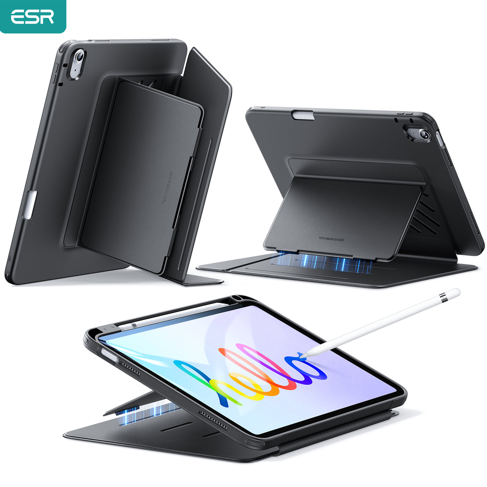 ESR for iPad Air 11/13(2024/2025) Removable Magnetic Cover Adjustable Portrait/Landscape Cover For iPad 10/11 Genaration 2025